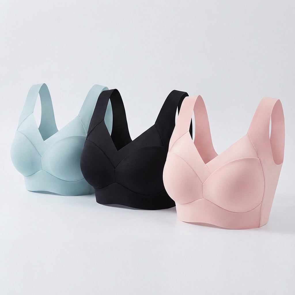 Sömlös push-up-sport-bh