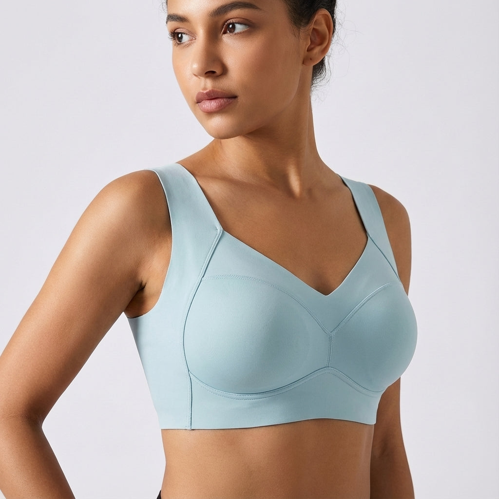 Sömlös push-up-sport-bh