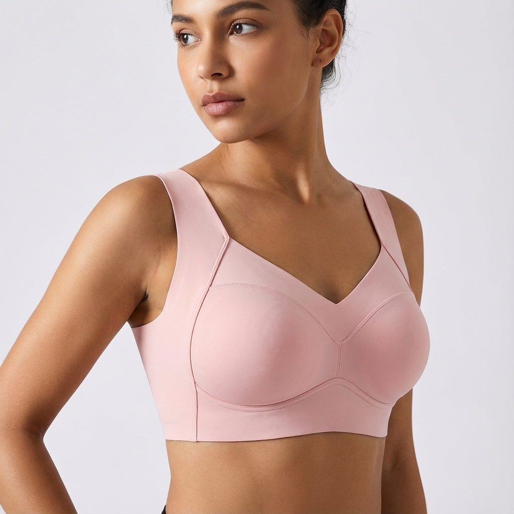 Sömlös push-up-sport-bh