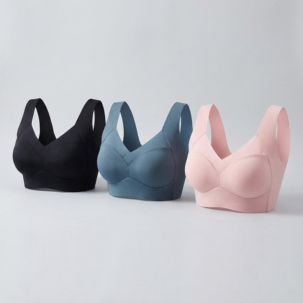 Sömlös push-up-sport-bh