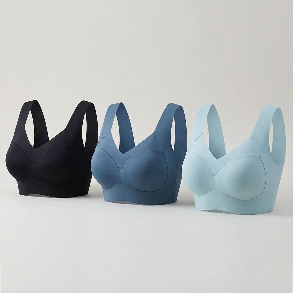 Sömlös push-up-sport-bh