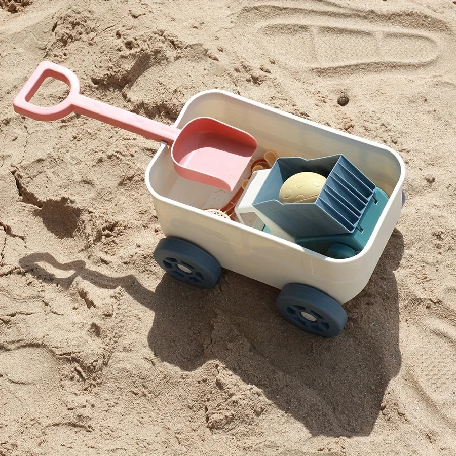 Strandleksaksset med dragvagn