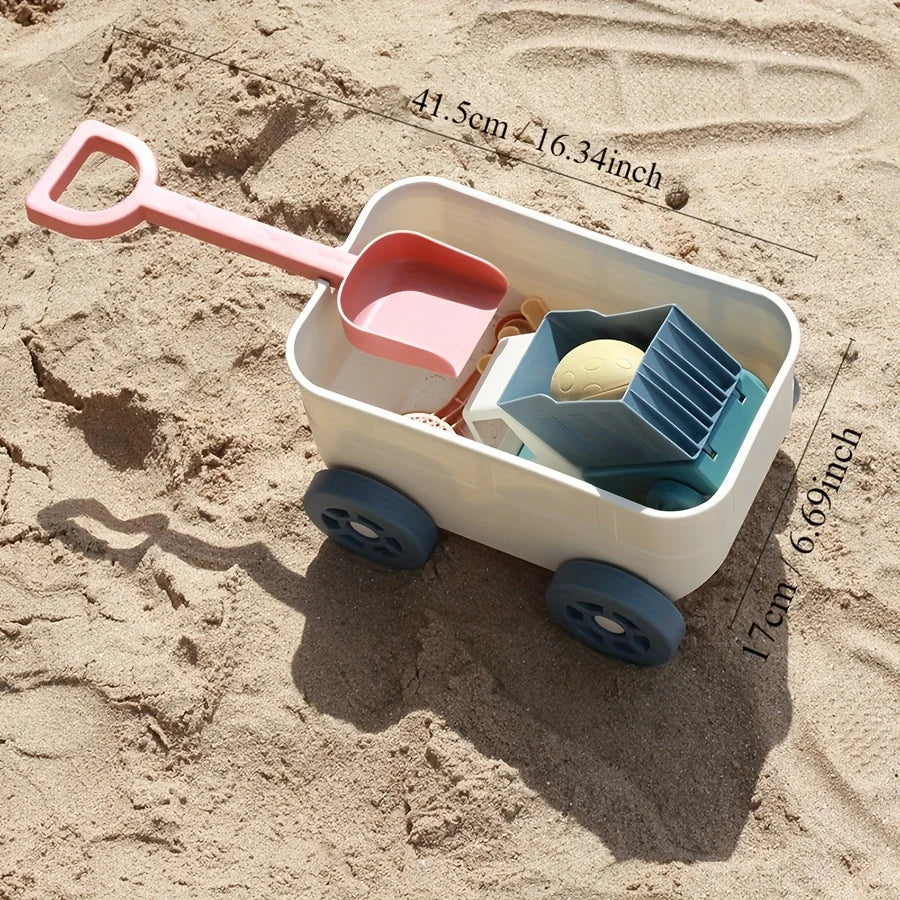 Strandleksaksset med dragvagn