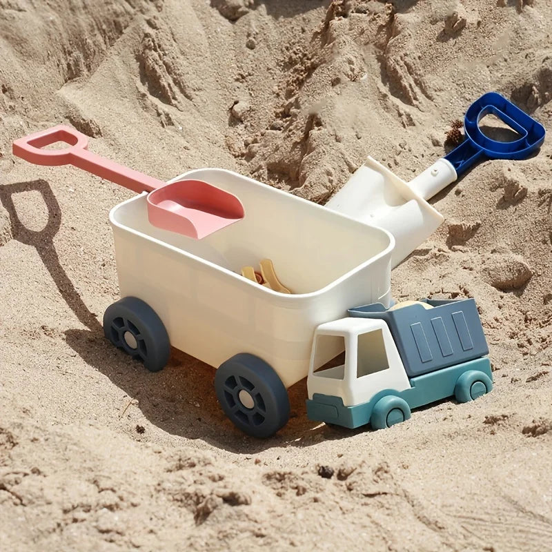 Strandleksaksset med dragvagn