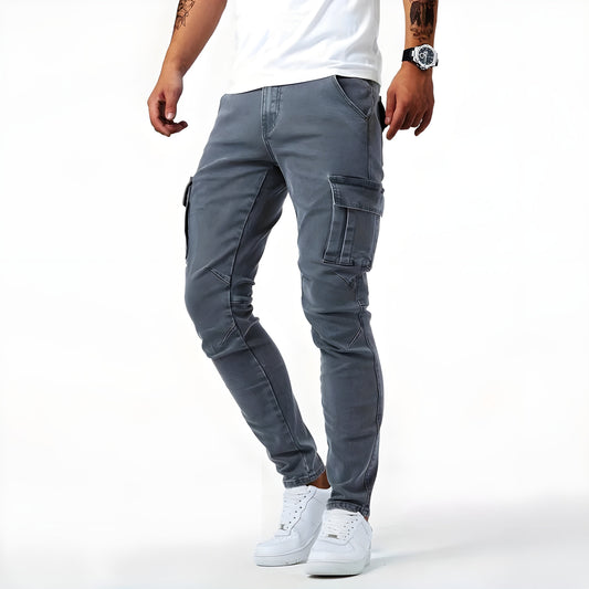 Stretchiga cargojeans