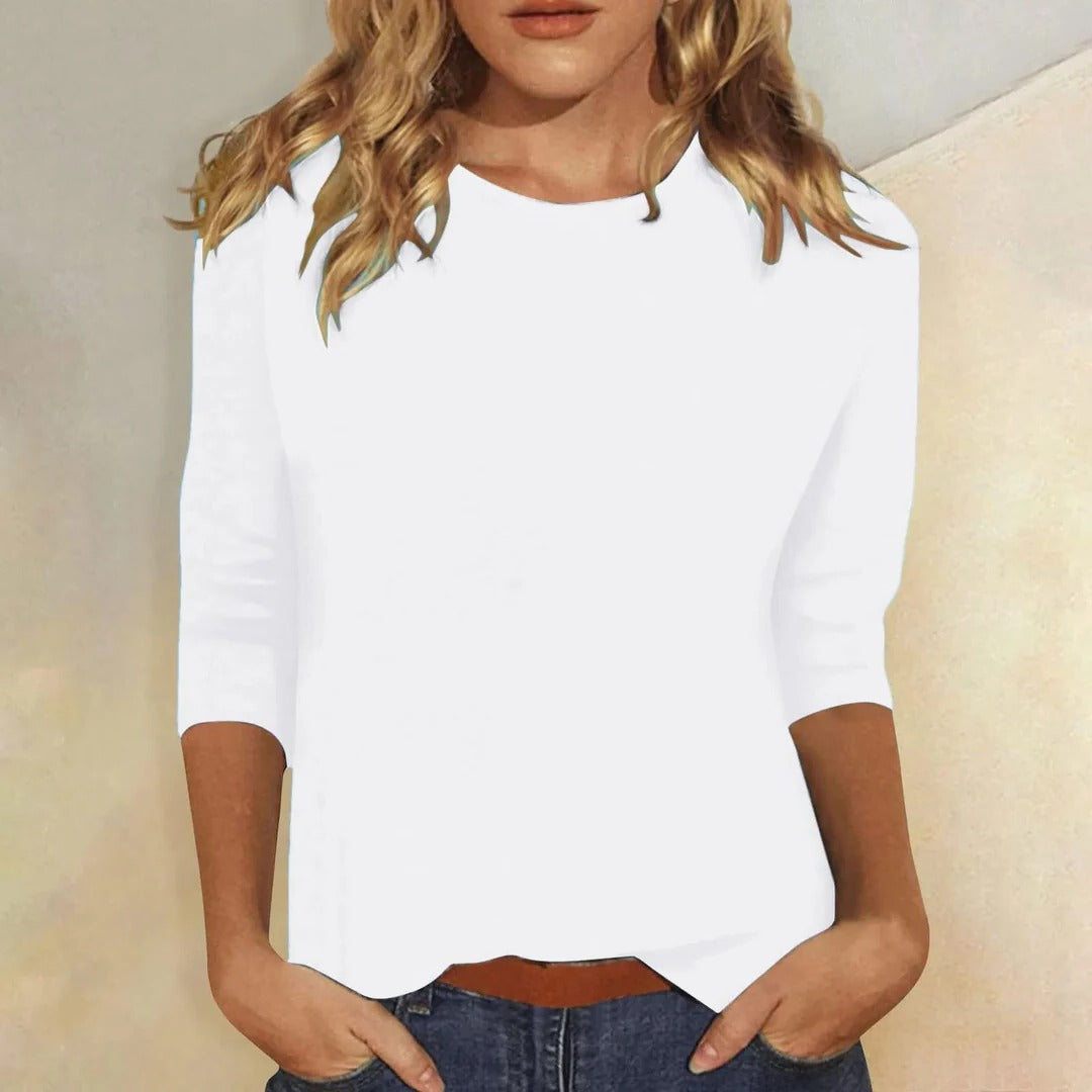 T-shirt med 3/4-ärm för damer