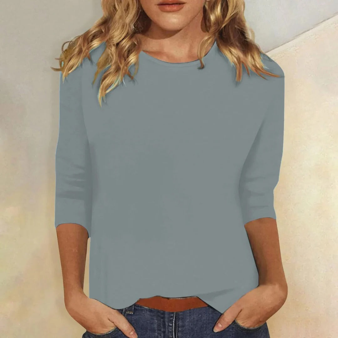 T-shirt med 3/4-ärm för damer