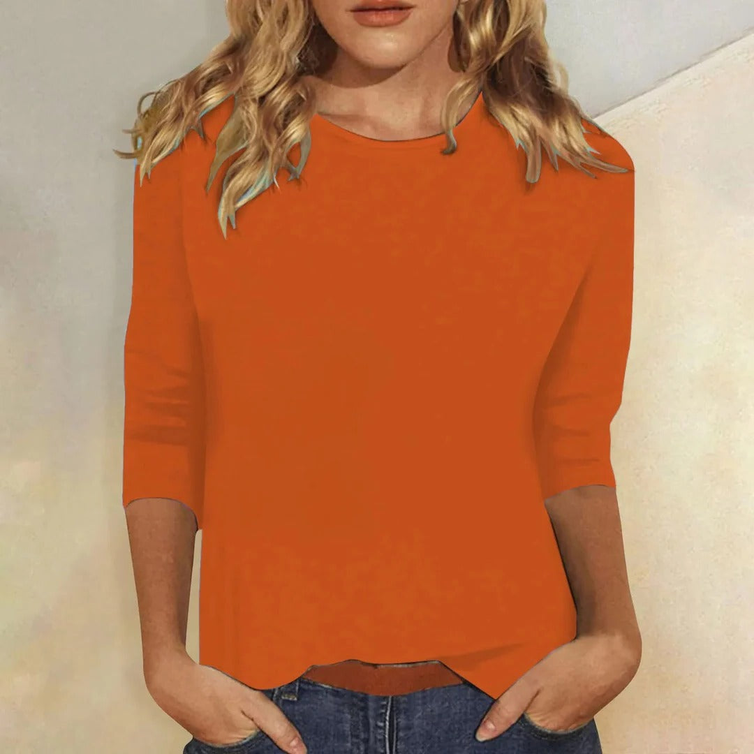 T-shirt med 3/4-ärm för damer