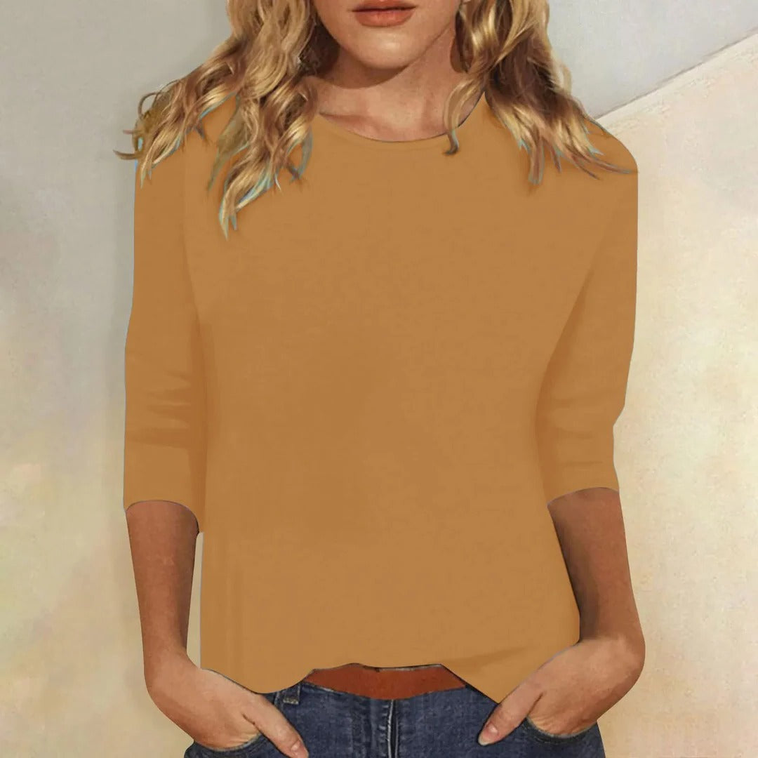 T-shirt med 3/4-ärm för damer