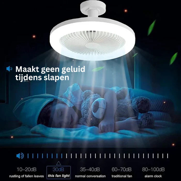 Takfläkt med belysning