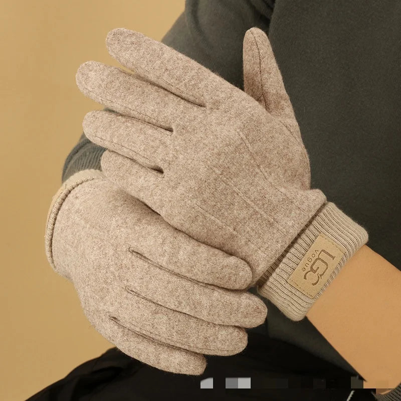 Touchhandskar i kaschmir och ull