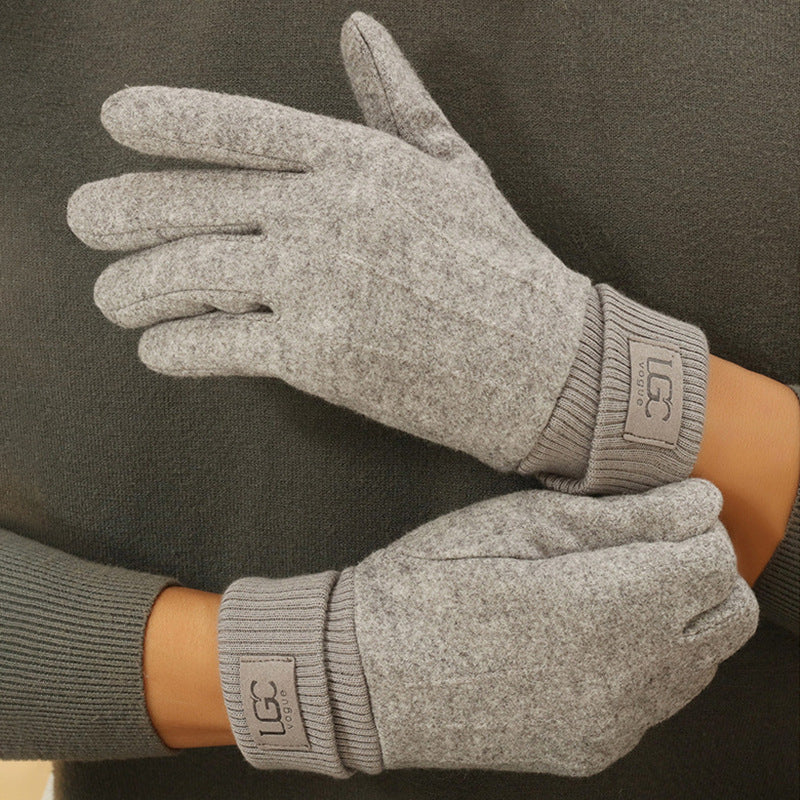 Touchhandskar i kaschmir och ull
