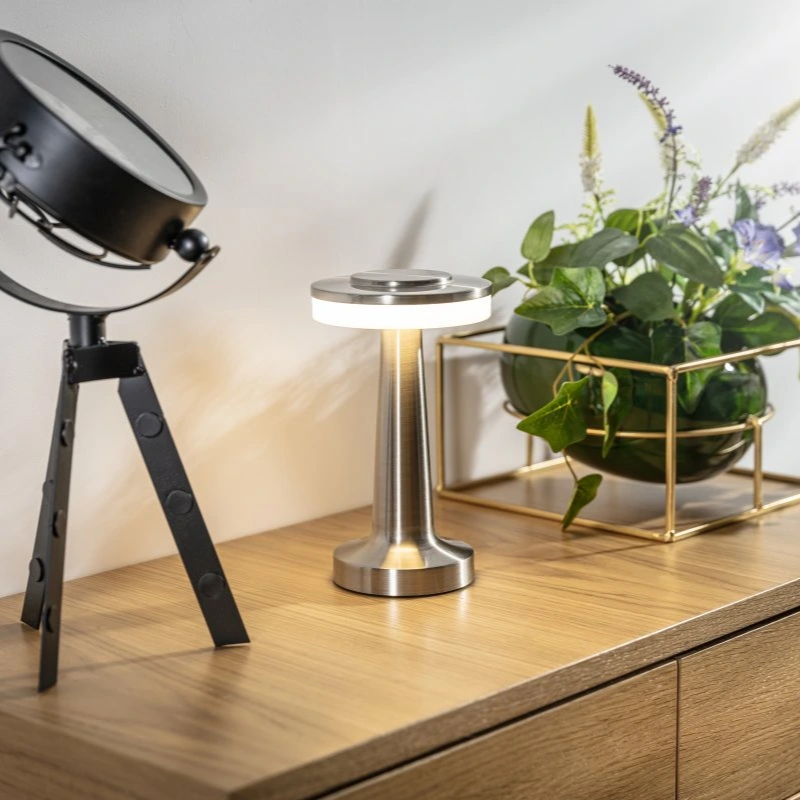 Trådlös retro bordslampa – uppladdningsbar lampa för sovrum och vardagsrum
