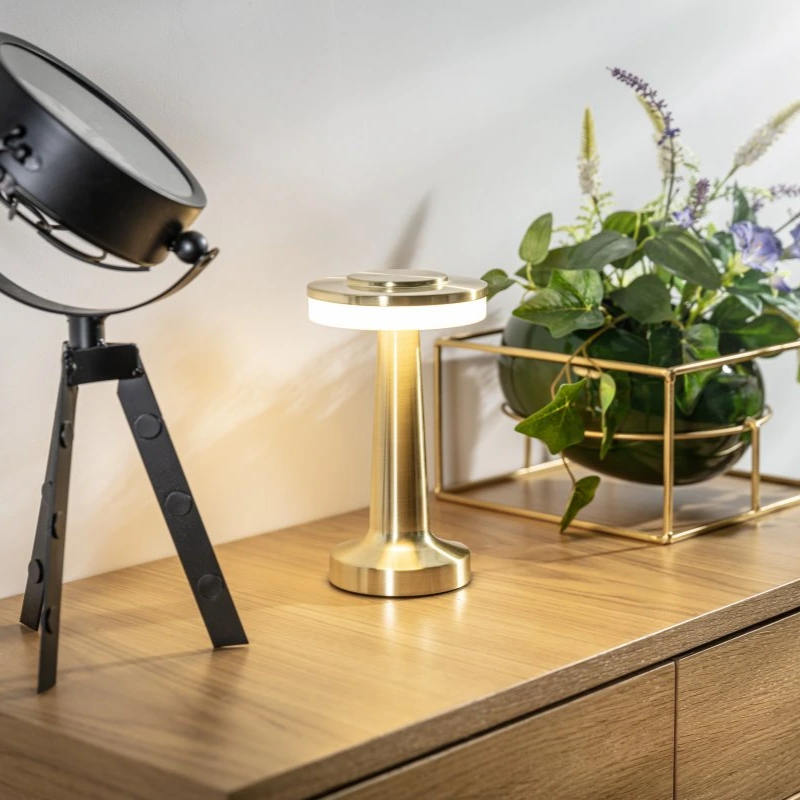 Trådlös retro bordslampa – uppladdningsbar lampa för sovrum och vardagsrum