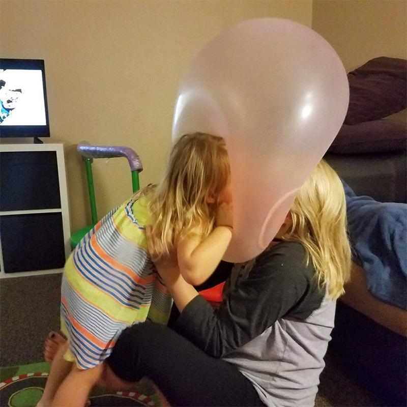 Uppblåsbar bubbelboll