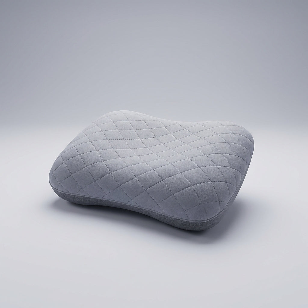 Uppblåsbar ergonomisk resekudde