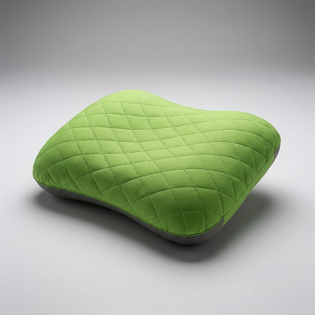 Uppblåsbar ergonomisk resekudde