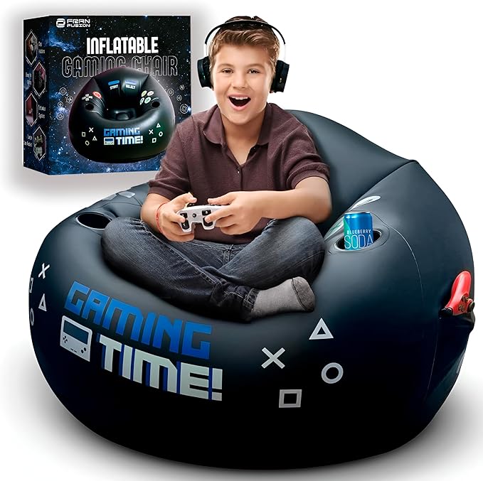 Uppblåsbar gamingfåtölj