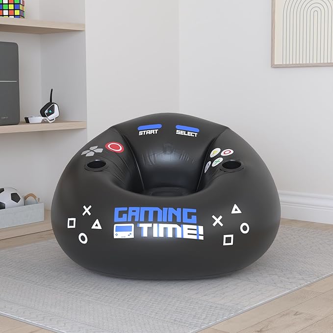Uppblåsbar gamingfåtölj
