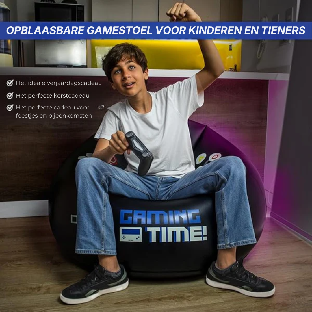 Uppblåsbar gamingfåtölj