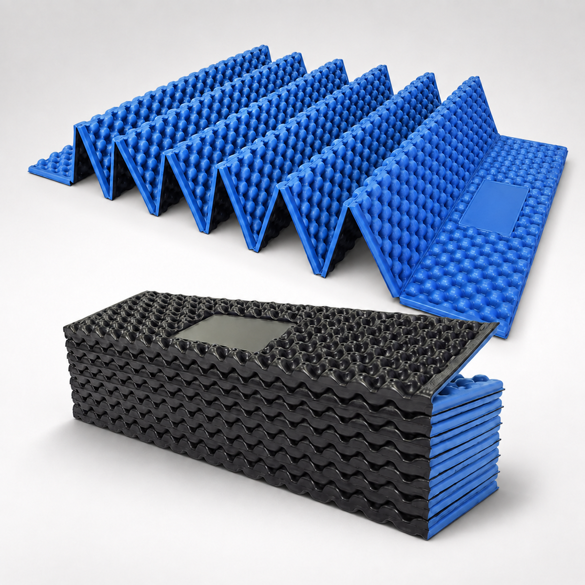 Vikbart äggkartongsmönstrat liggunderlag