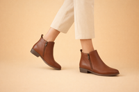 Vintageinspirerade ankelboots för damer med komfort och stöd – elegant sommardesign