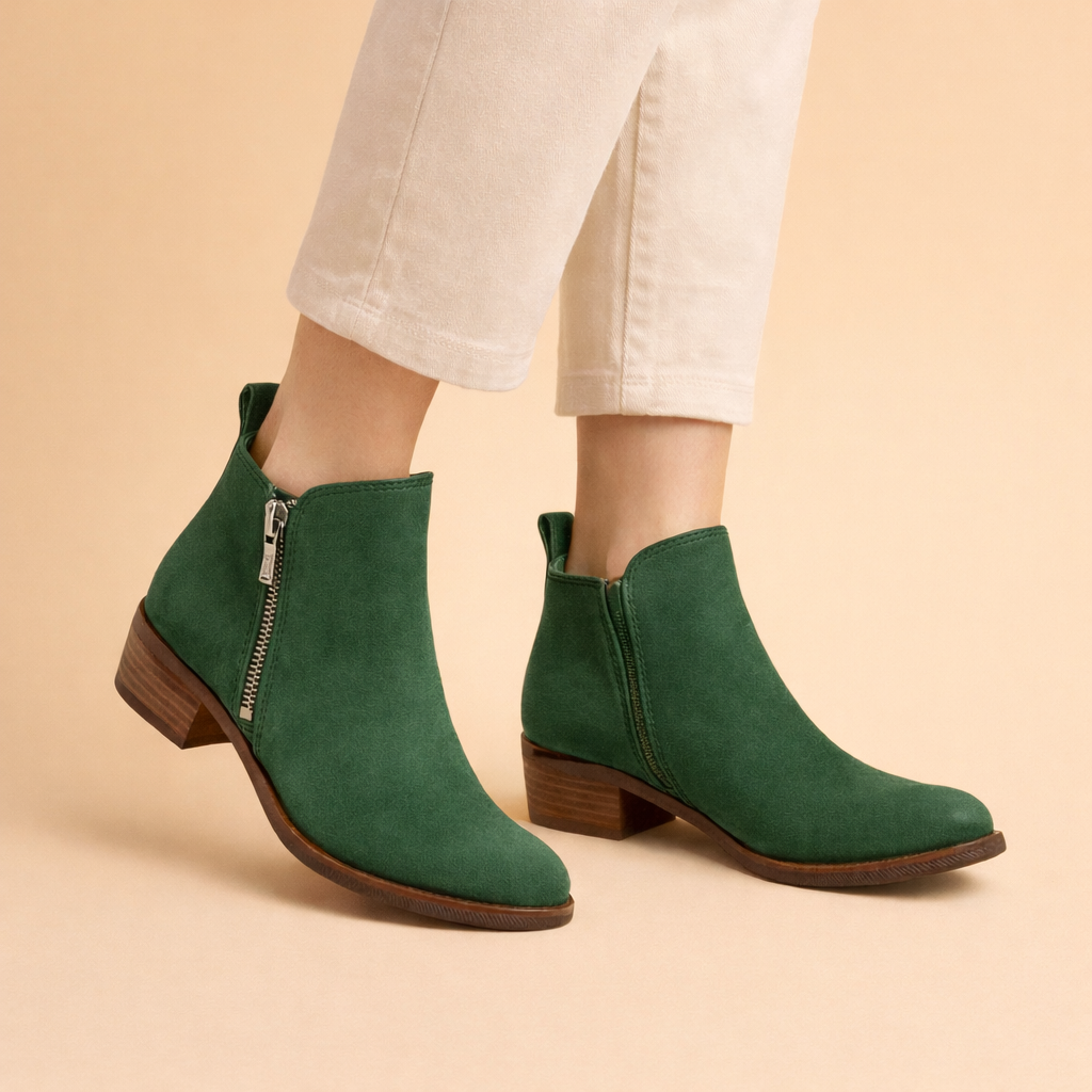 Vintageinspirerade ankelboots för damer med komfort och stöd – elegant sommardesign
